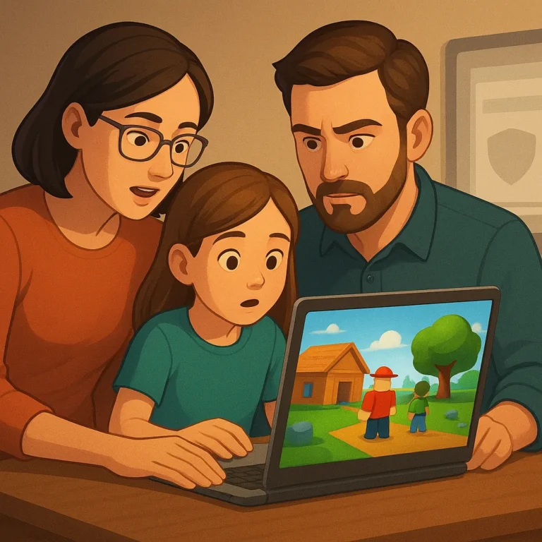 How can families evaluate safety and age fit in Roblox-style games?